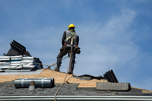 Professional Gutter Installation technician working in Cumberland, RI